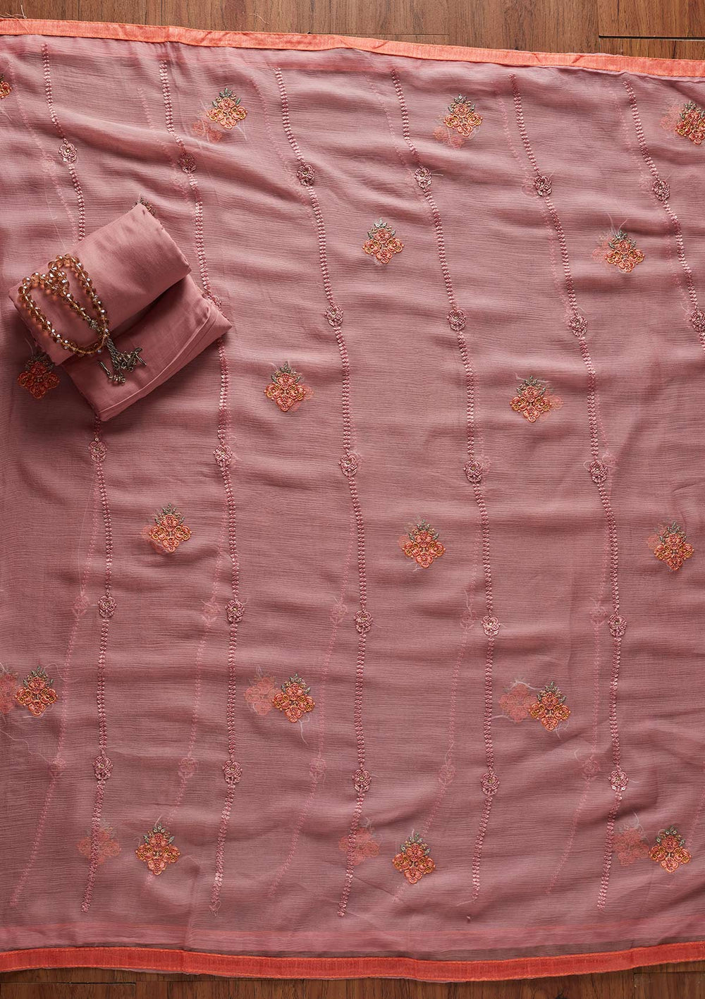 Onion Pink Gotapatti Georgette Designer Unstitched Salwar Suit - koskii