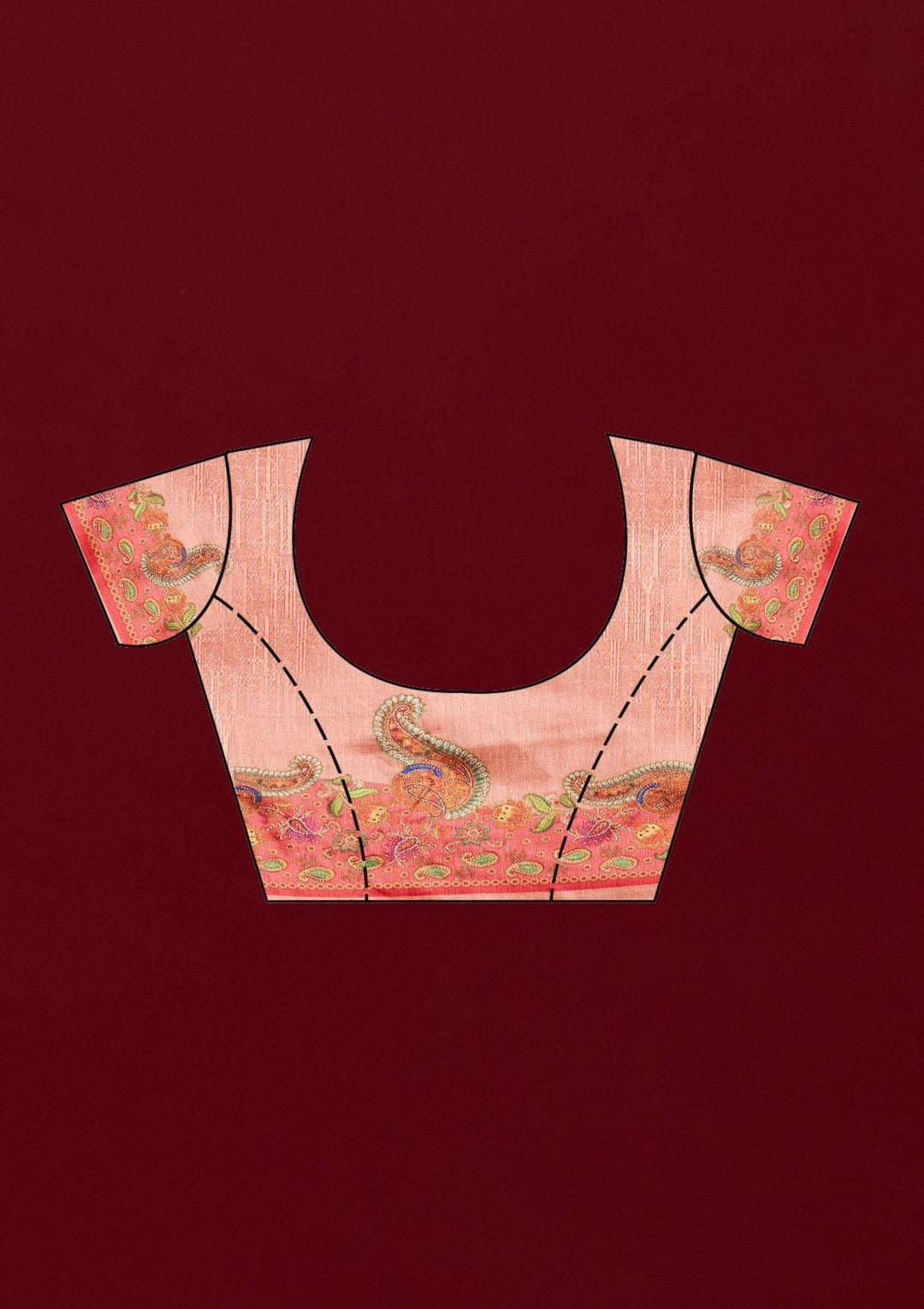 Onion Pink Swarovski Semi Crepe Designer Saree - koskii