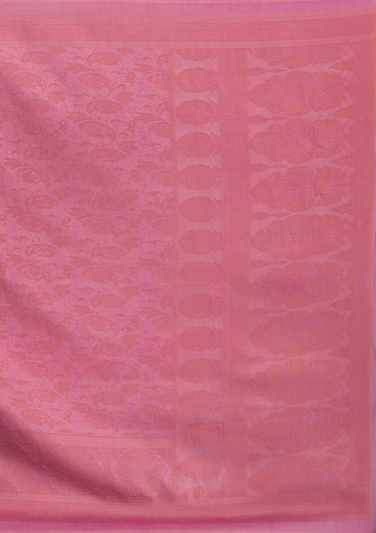 Onion Pink Zariwork Art Silk Saree-Koskii