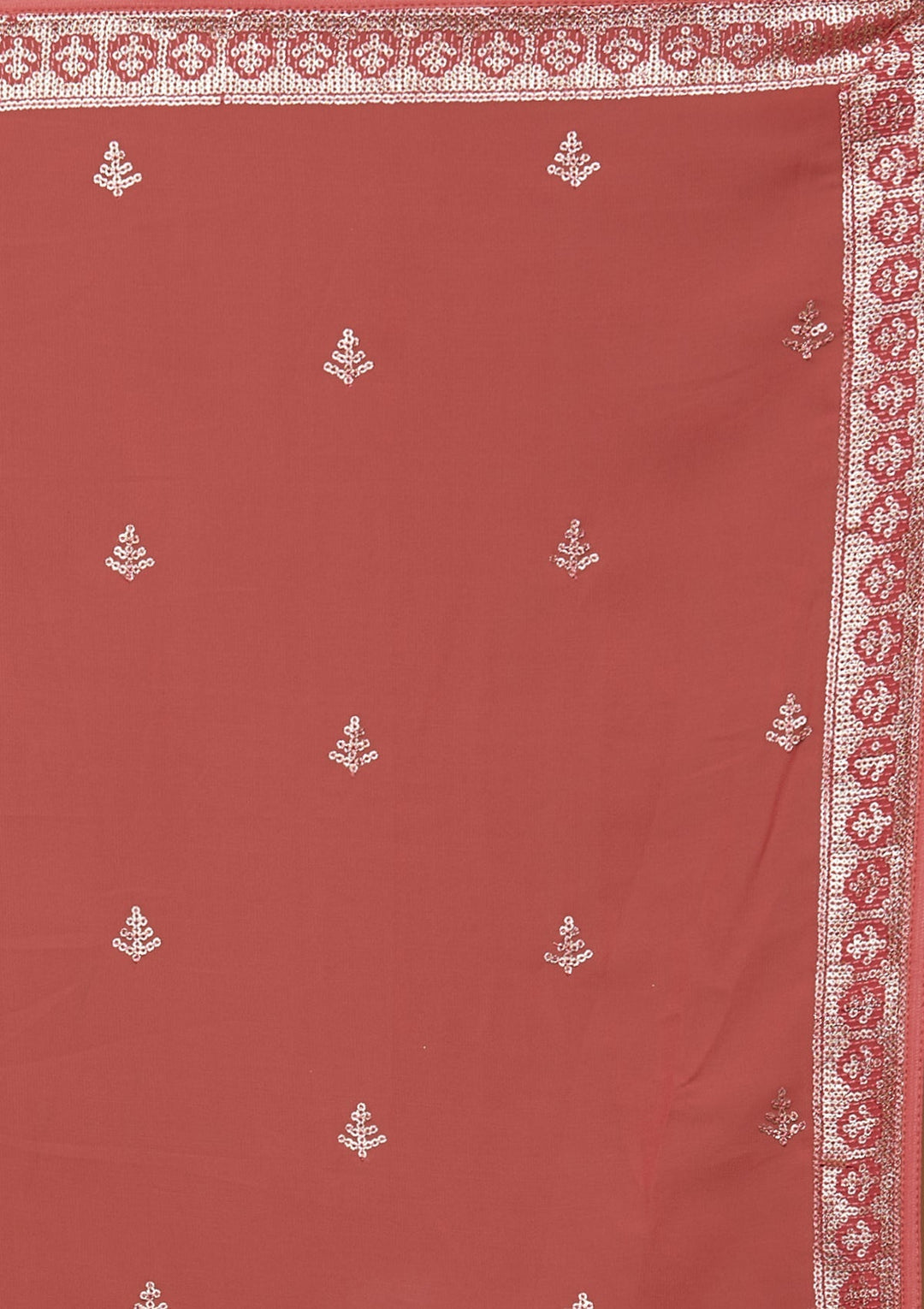 Onion Pink Zariwork Georgette Designer Anarkali Suit-Koskii