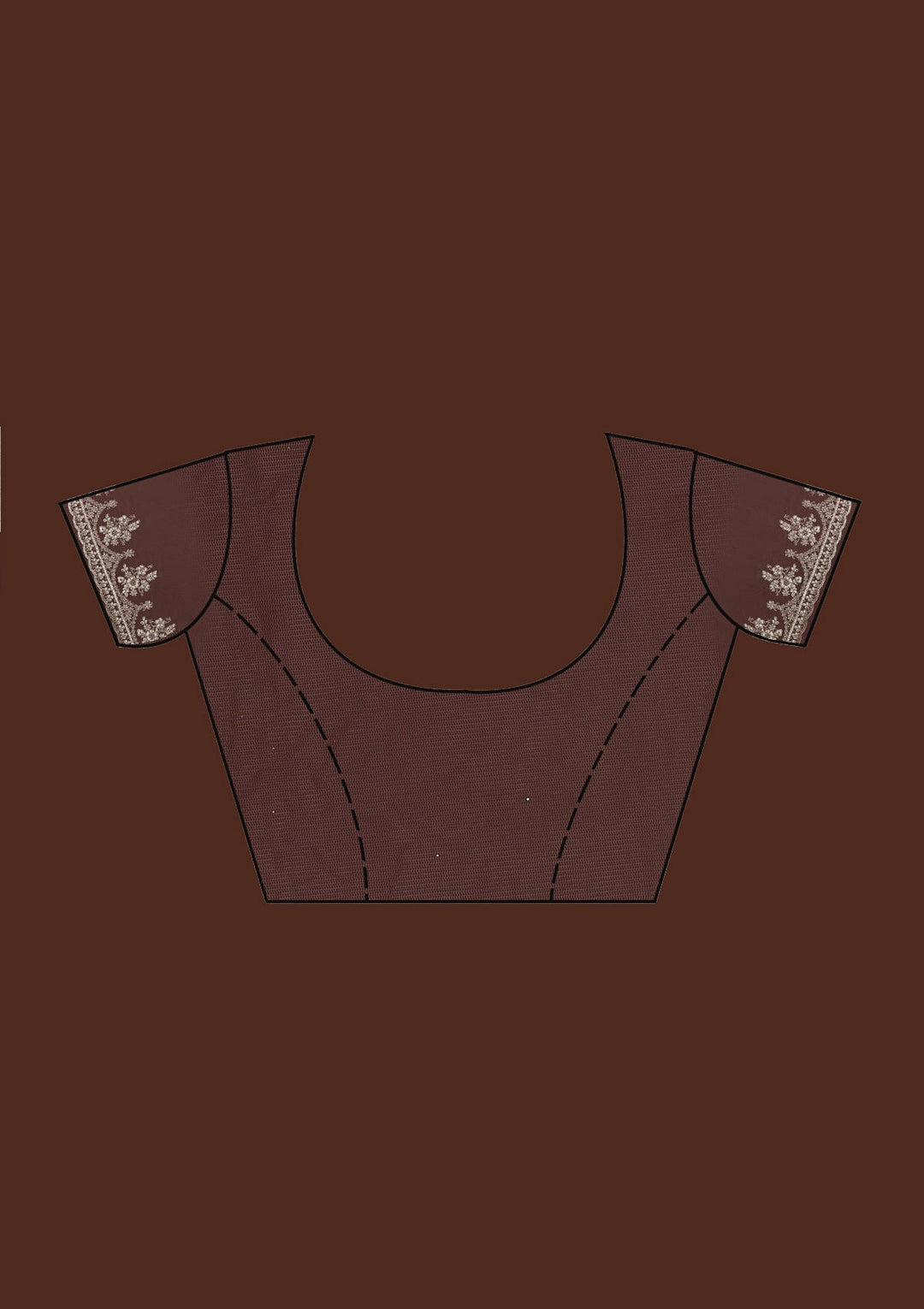 Onion Pink Zariwork Net Saree-Koskii