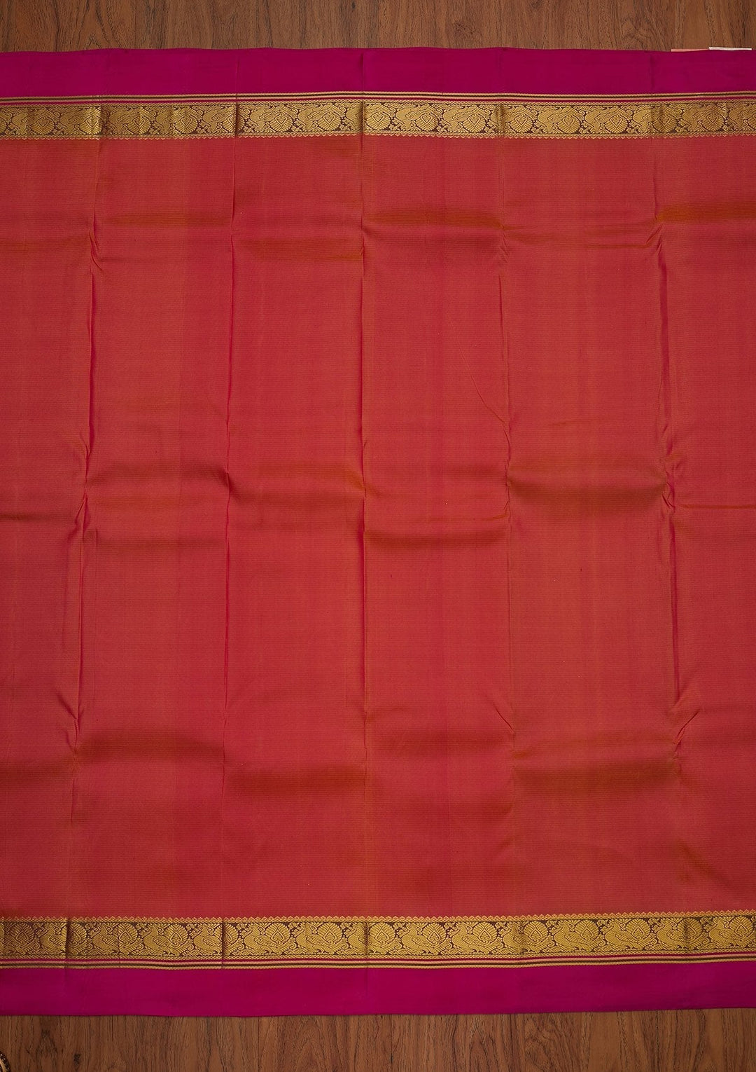 Onion Pink Zariwork Pure Silk Designer Saree - koskii