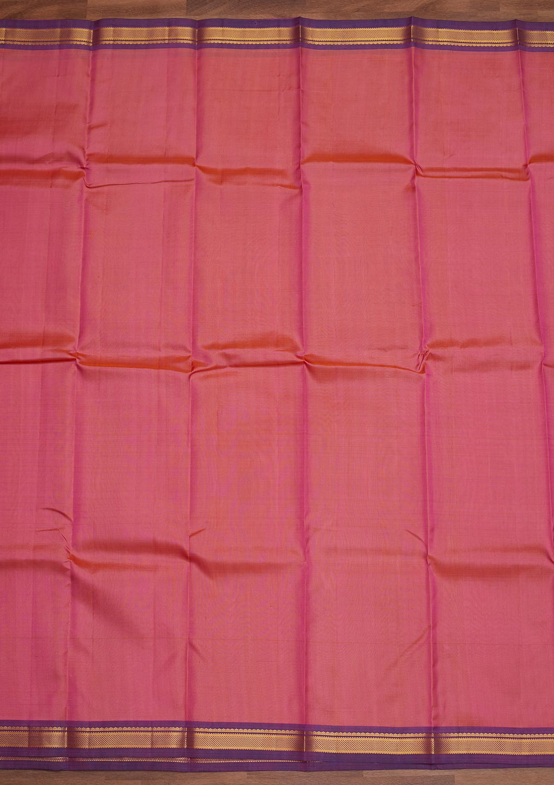 Onion Pink Zariwork Pure Silk Designer Saree - Koskii