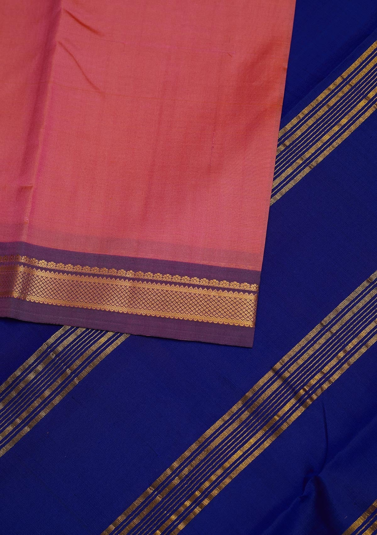 Onion Pink Zariwork Pure Silk Designer Saree - Koskii