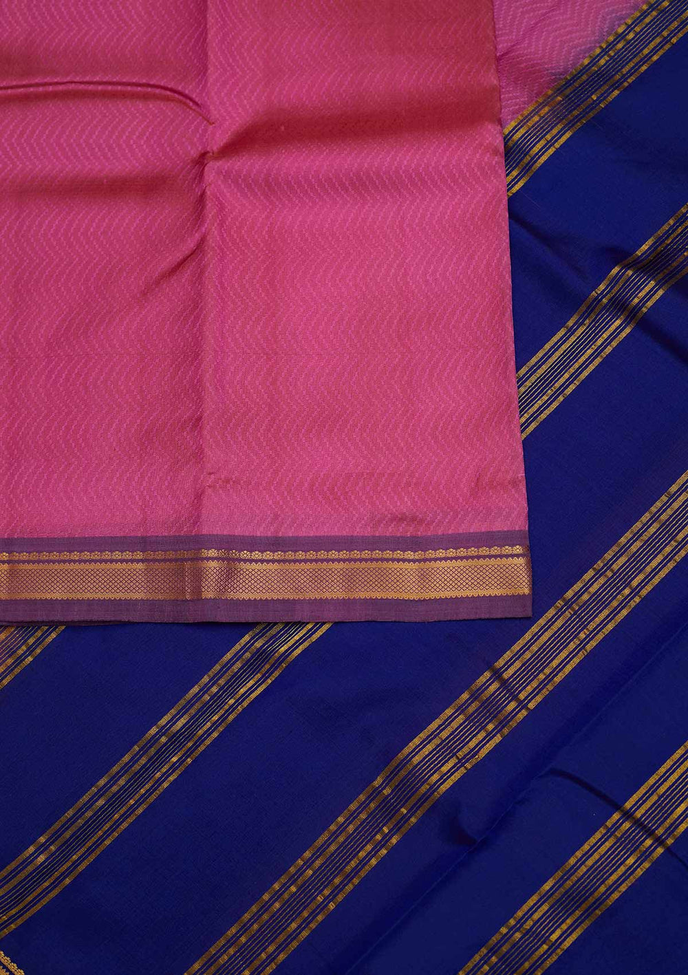 Onion Pink Zariwork Pure Silk Designer Saree - Koskii