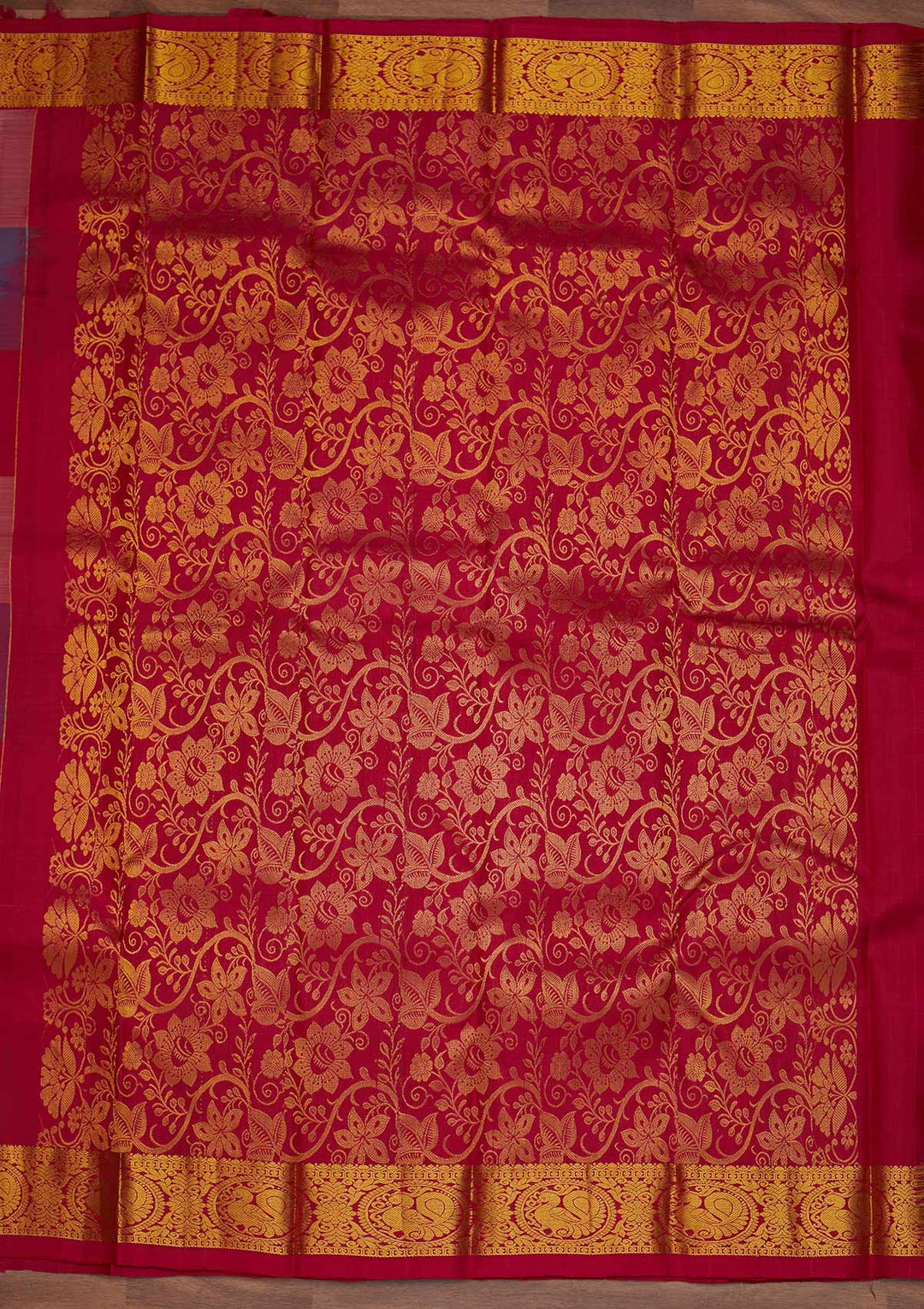 Onion Pink Zariwork Pure Silk Designer Saree - Koskii