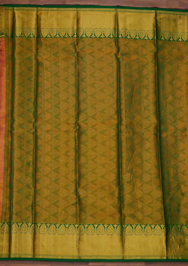 Onion Pink Zariwork Pure Silk Designer Saree - Koskii