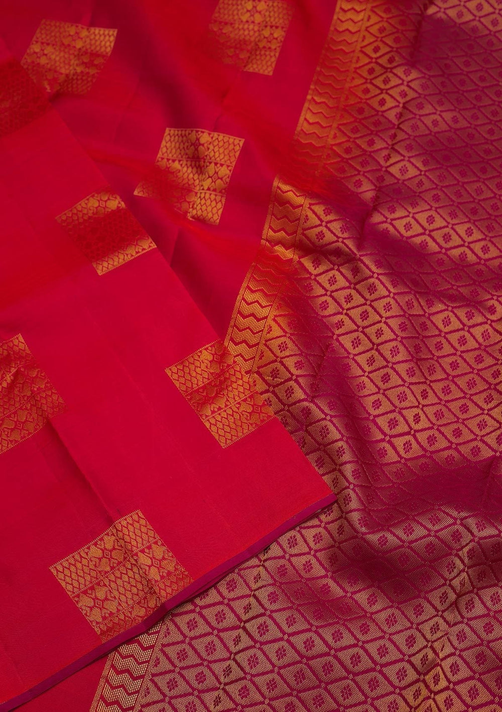 Orange Zariwork Pure Silk Designer Saree - koskii