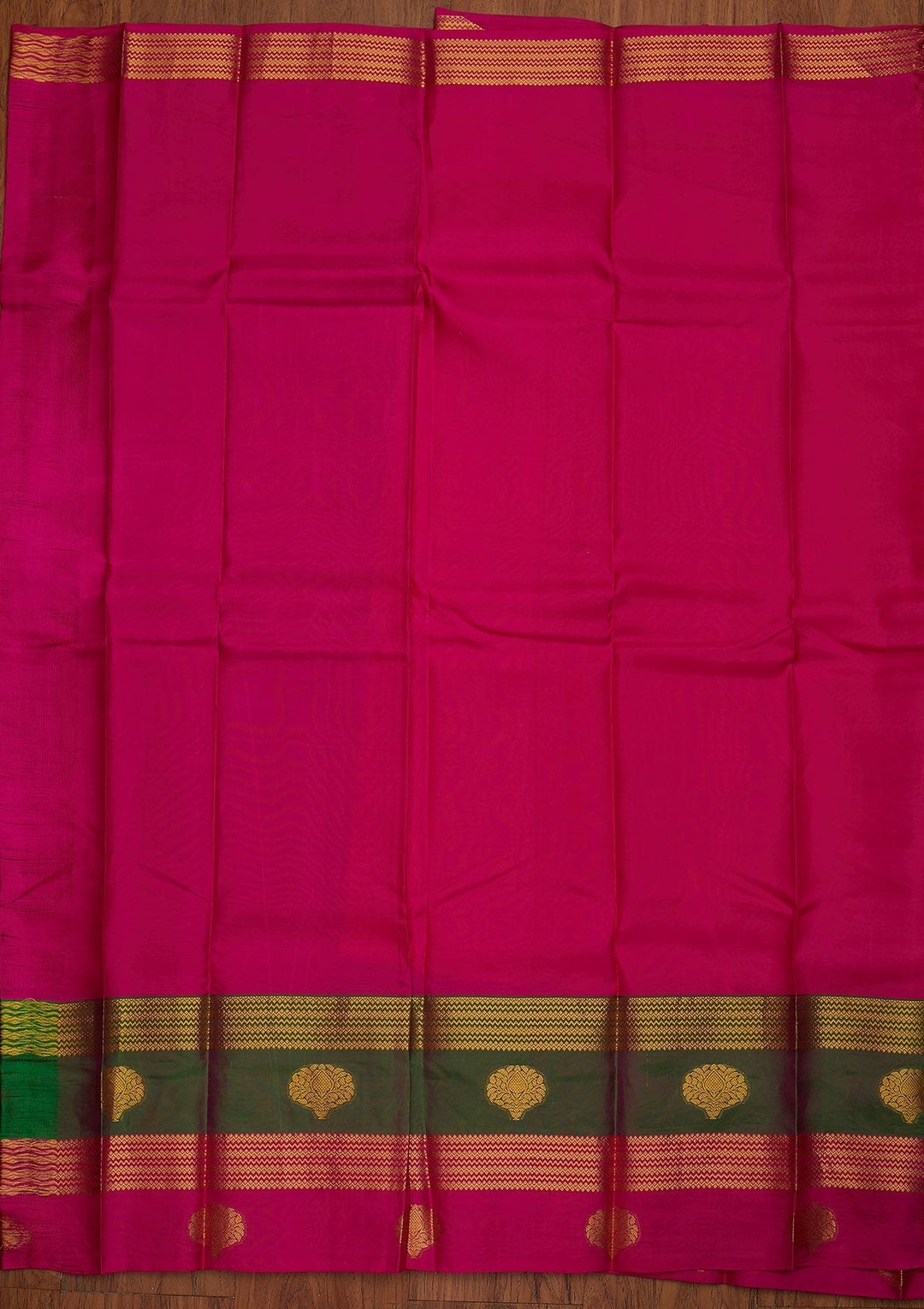 Orange Zariwork Pure Silk Designer Saree - koskii