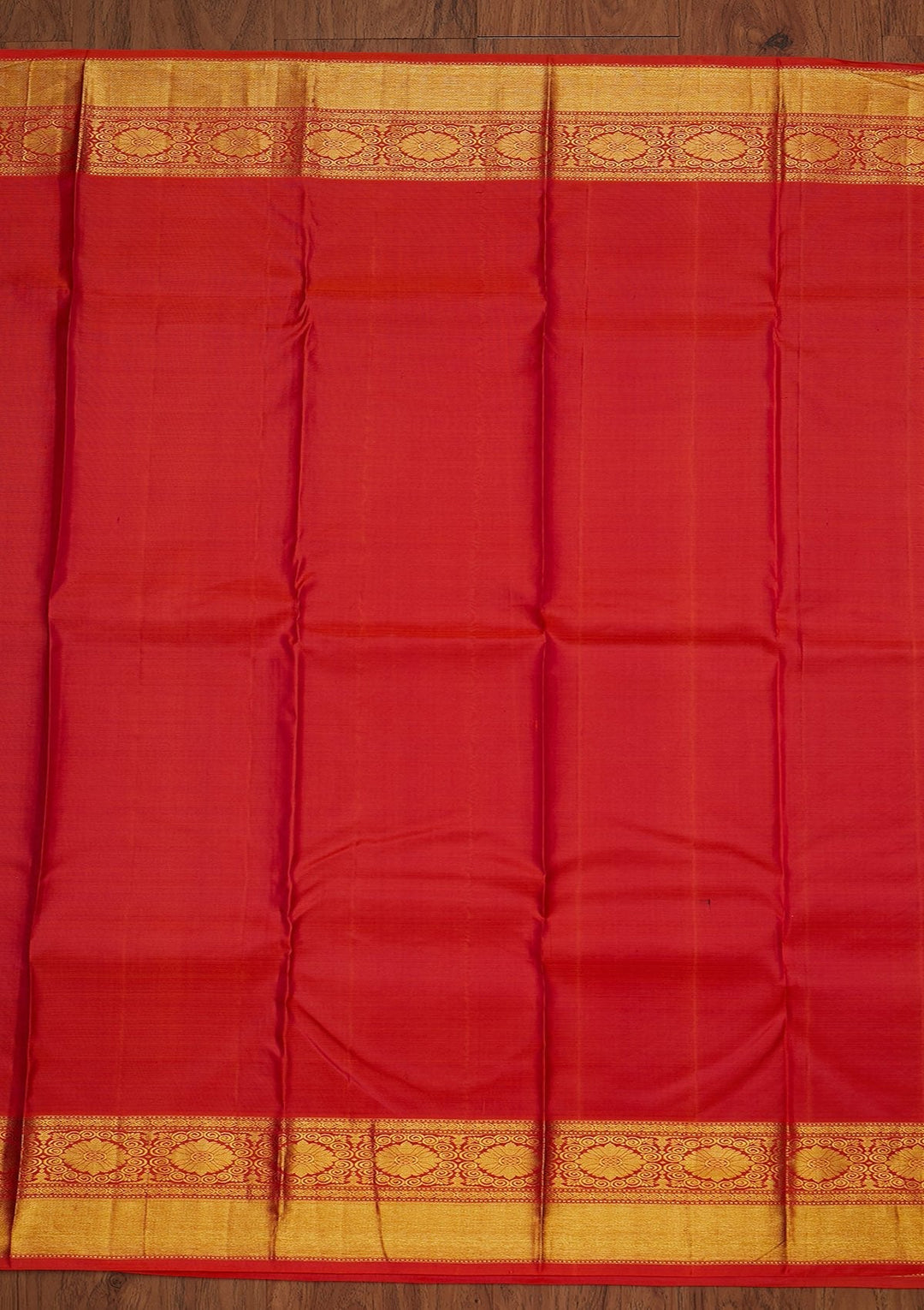 Orange Zariwork Pure Silk Designer Saree - koskii