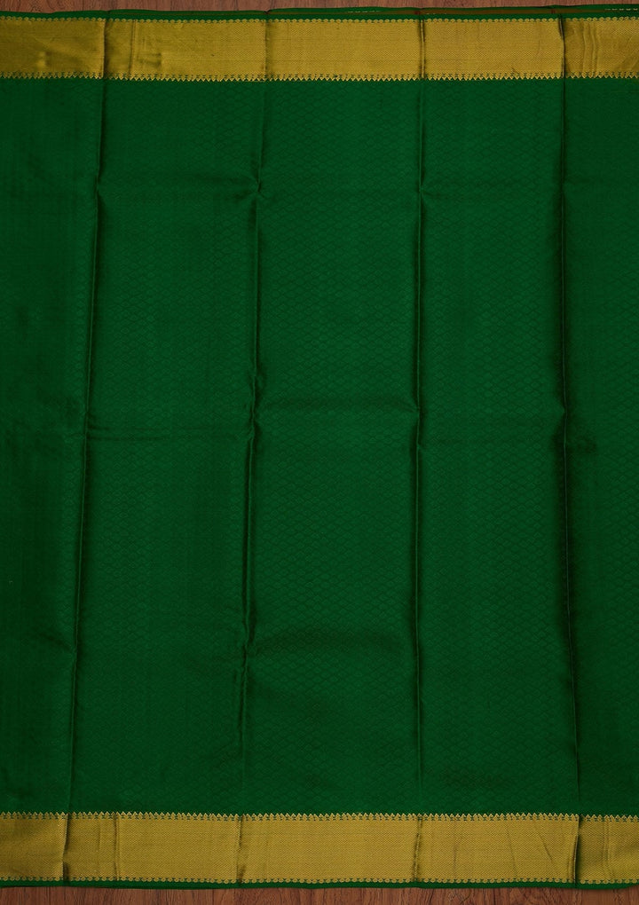 Orange Zariwork Pure Silk Designer Saree - koskii