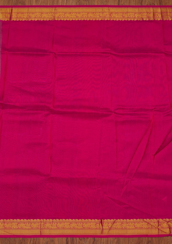 Orange Zariwork Pure Silk Designer Saree - koskii