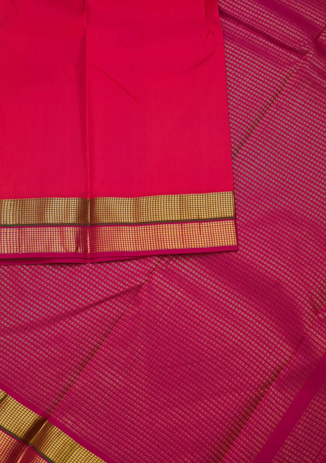 Orange Zariwork Pure Silk Designer Unstitched Saree - Koskii