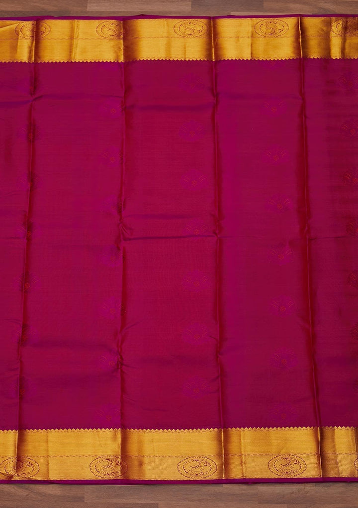 Orange Zariwork Pure Silk Designer Saree - Koskii