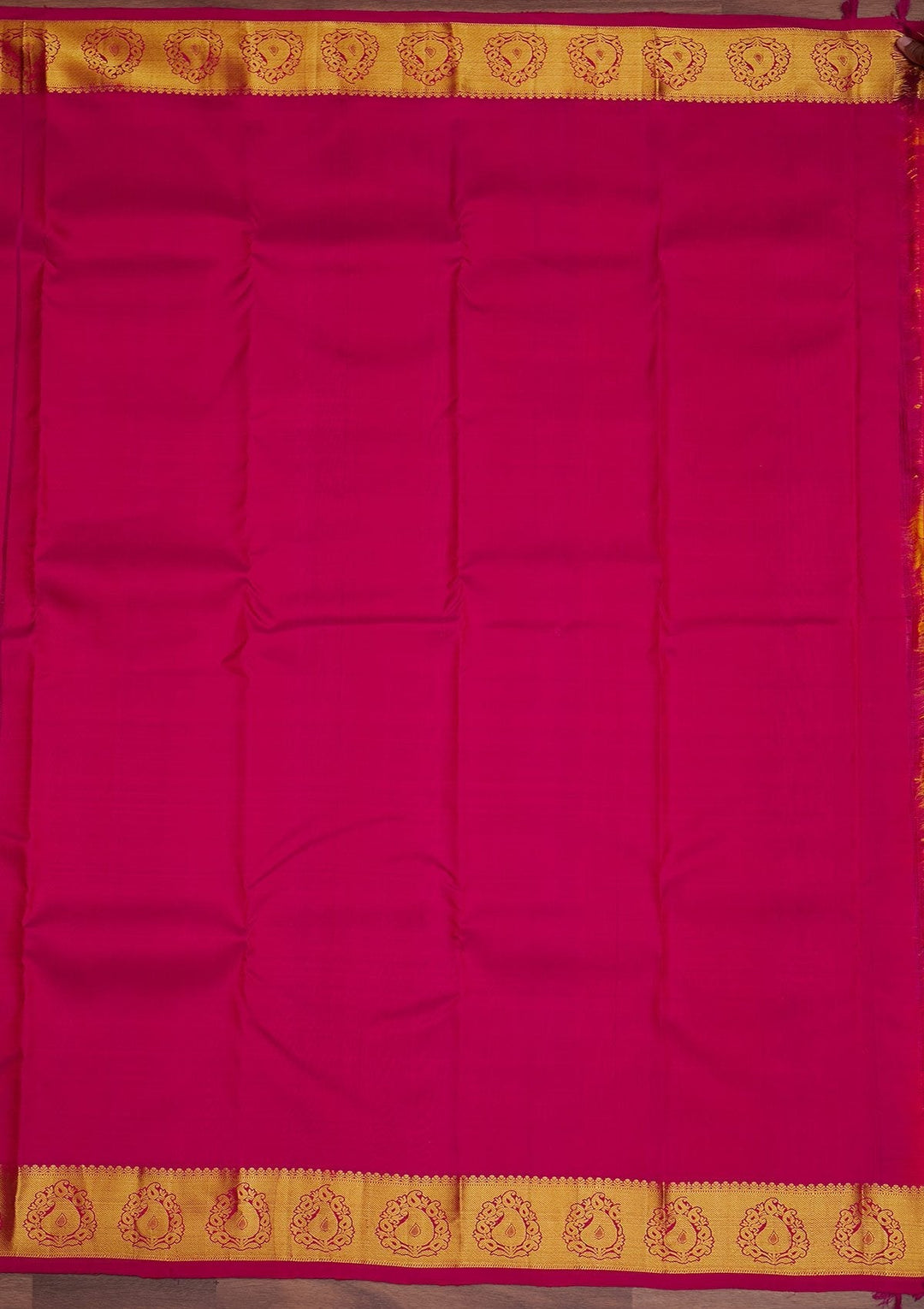 Orange Zariwork Pure Silk Designer Saree - Koskii
