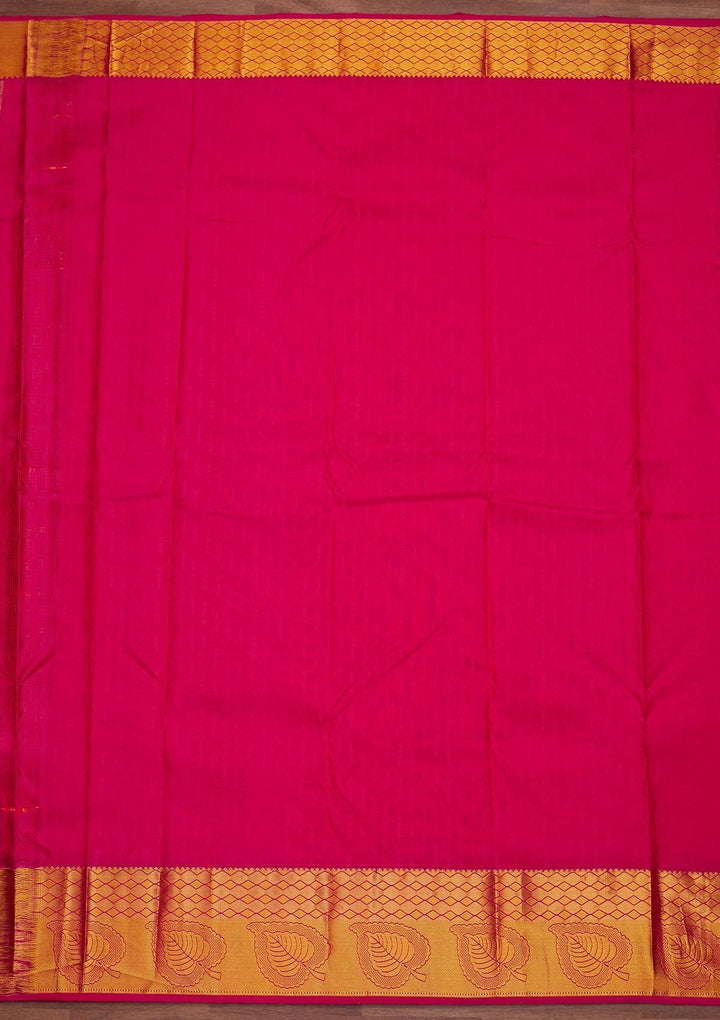 Orange Zariwork Pure Silk Designer Saree - Koskii