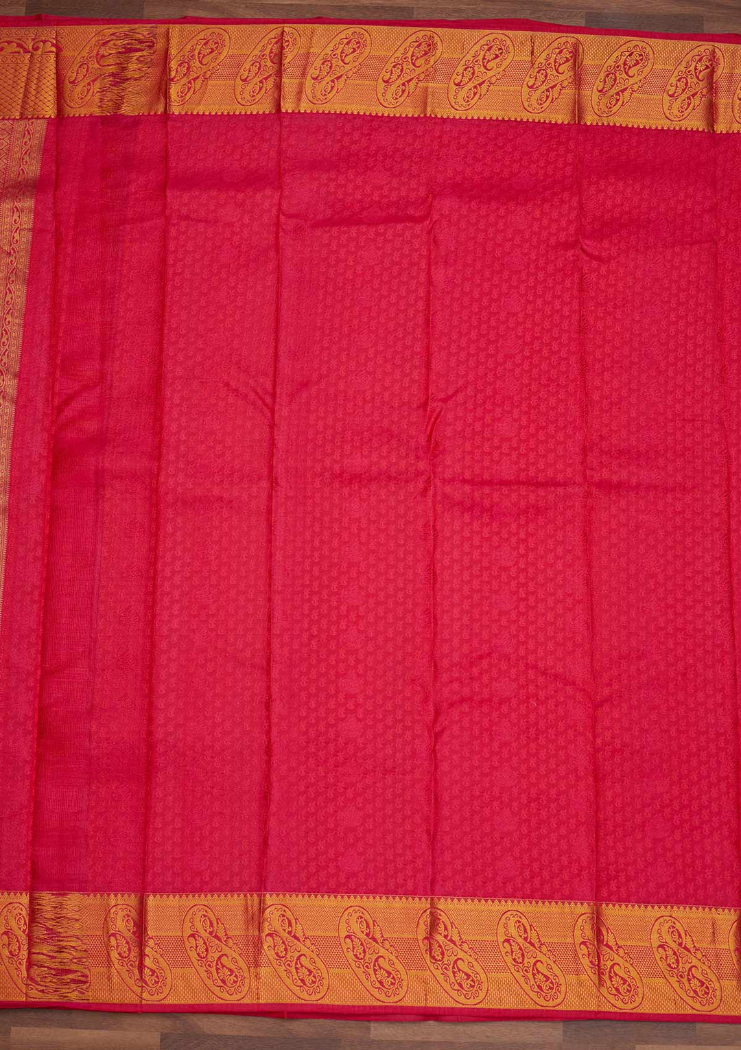 Orange Zariwork Pure Silk Designer Saree - Koskii
