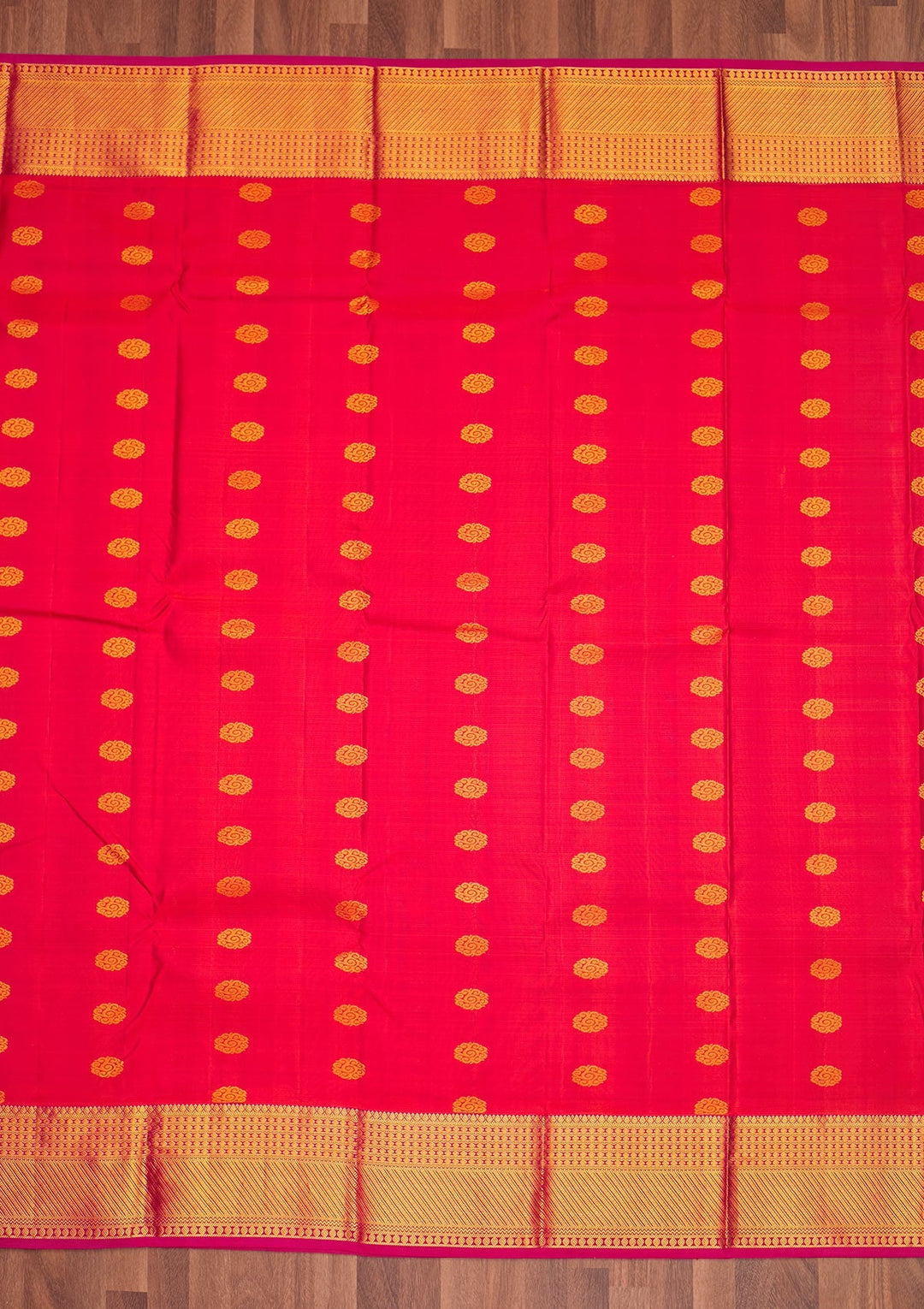 Orange Zariwork Pure Silk Saree - Koskii