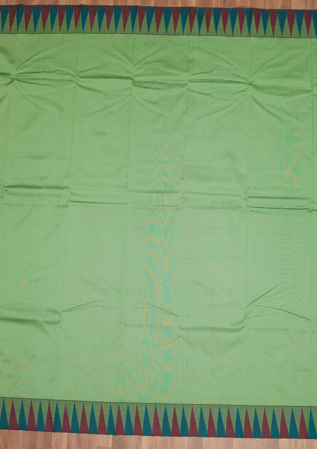 Parrot Green Zariwork Art Silk Saree - Koskii