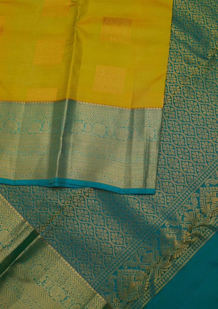 Parrot Green Zariwork Pure Silk Designer Unstitched Saree - Koskii
