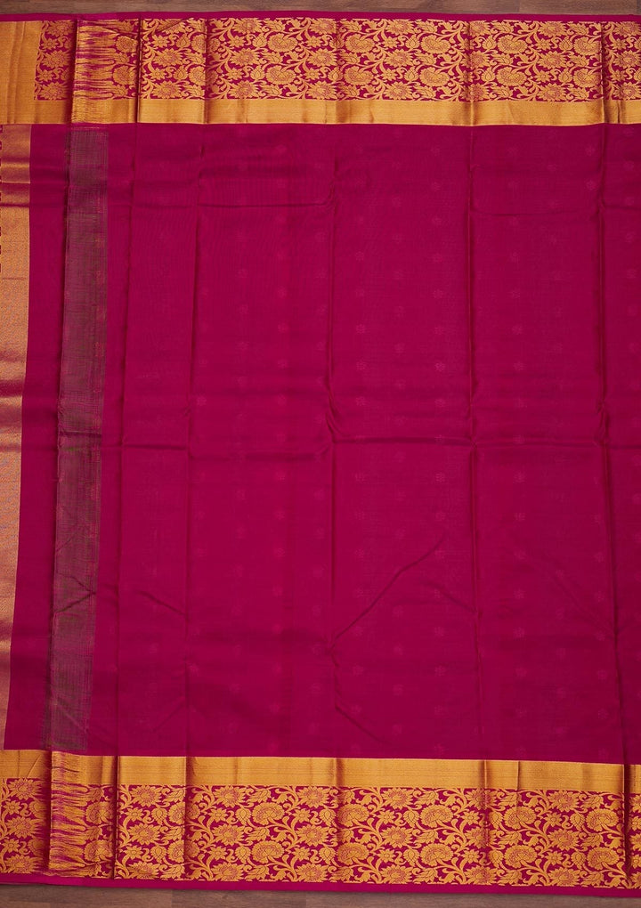 Parrot Green Zariwork Pure Silk Designer Saree - Koskii