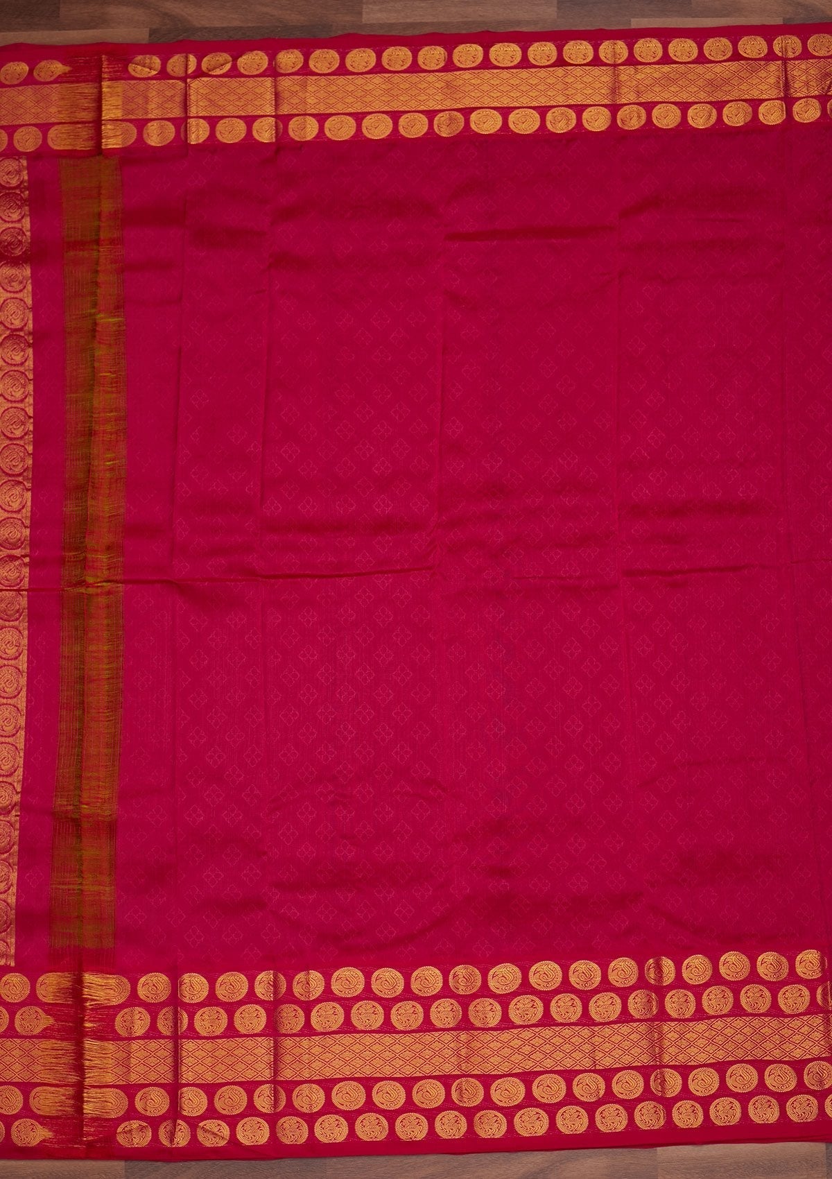 Parrot Green Zariwork Pure Silk Designer Saree - Koskii