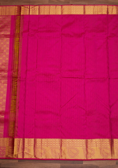 Parrot Green Zariwork Pure Silk Designer Saree - Koskii