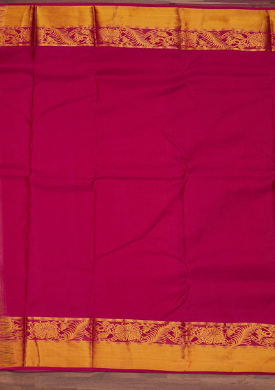 Parrot Green Zariwork Pure Silk Designer Saree - Koskii