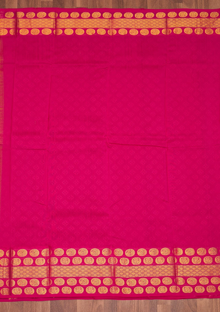 Parrot Green Zariwork Pure Silk Saree - Koskii