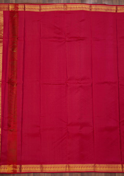 Parrot Green Zariwork Pure Silk Saree-Koskii
