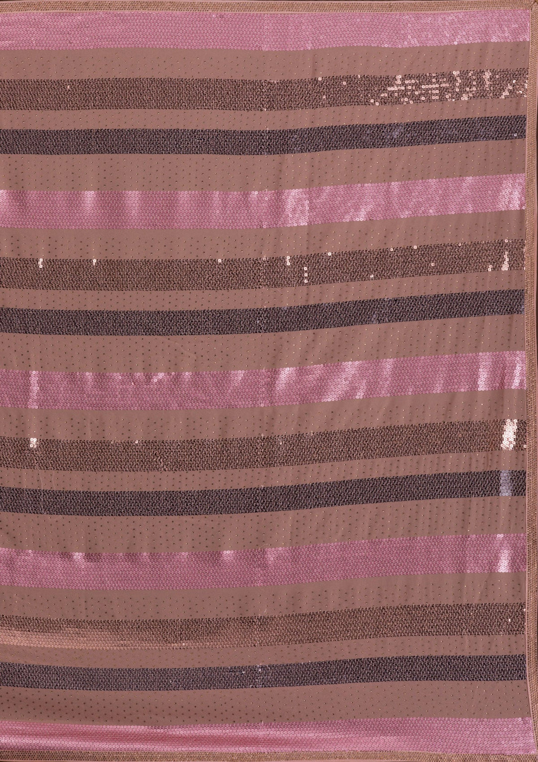Peach Sequins Georgette Saree-Koskii