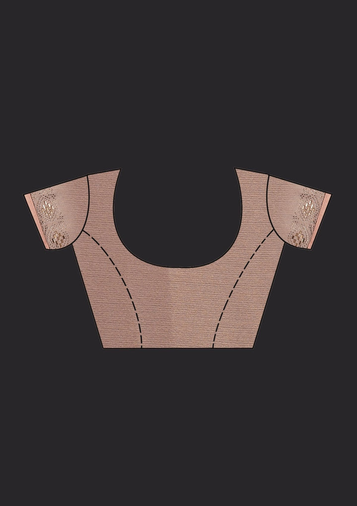 Peach Sequins Shimmer Designer Saree - Koskii