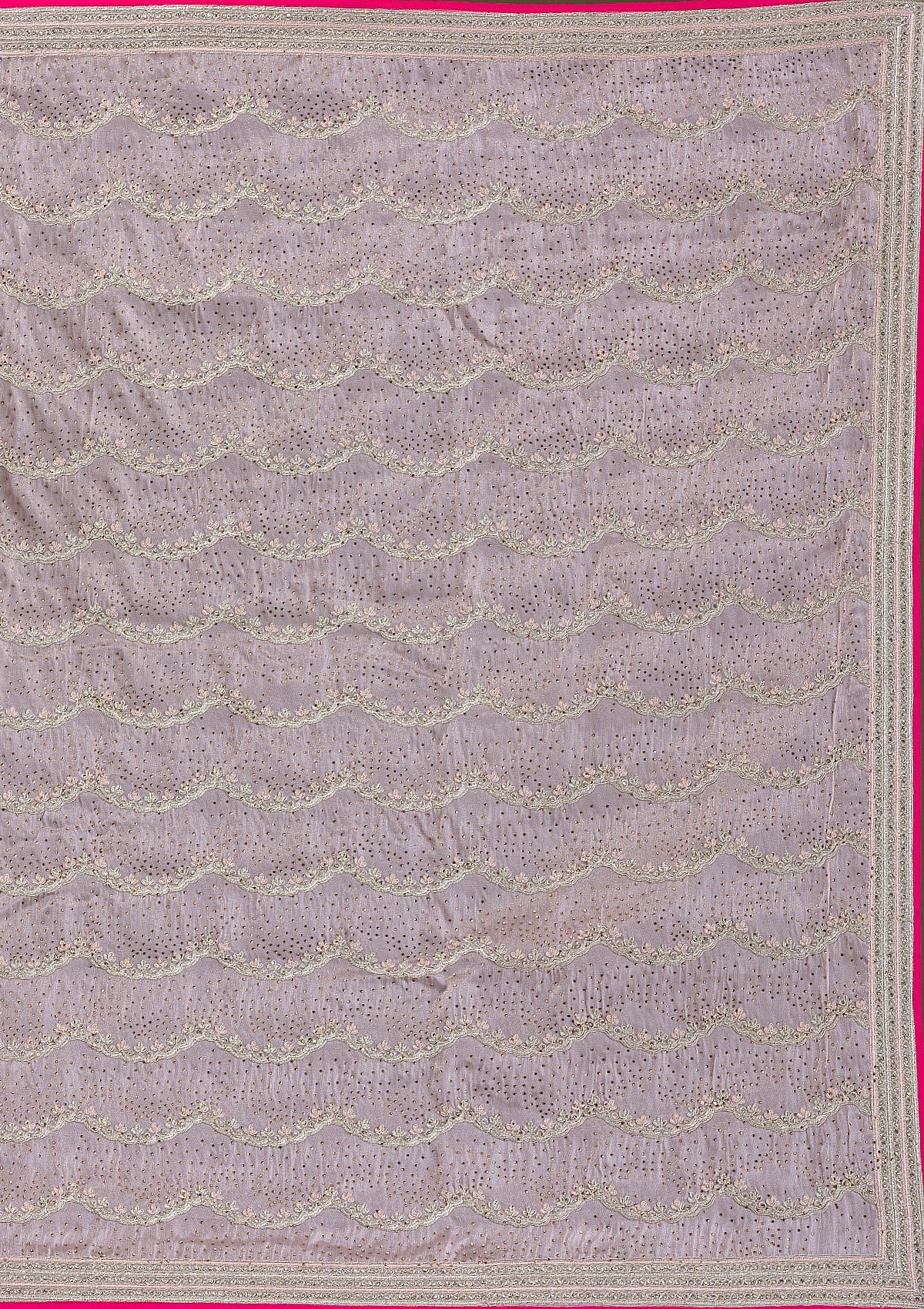 Peach Stonework Tissue Saree-Koskii