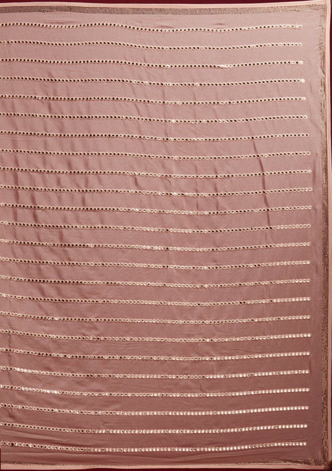 Peach Swarovski Georgette Designer Saree - koskii