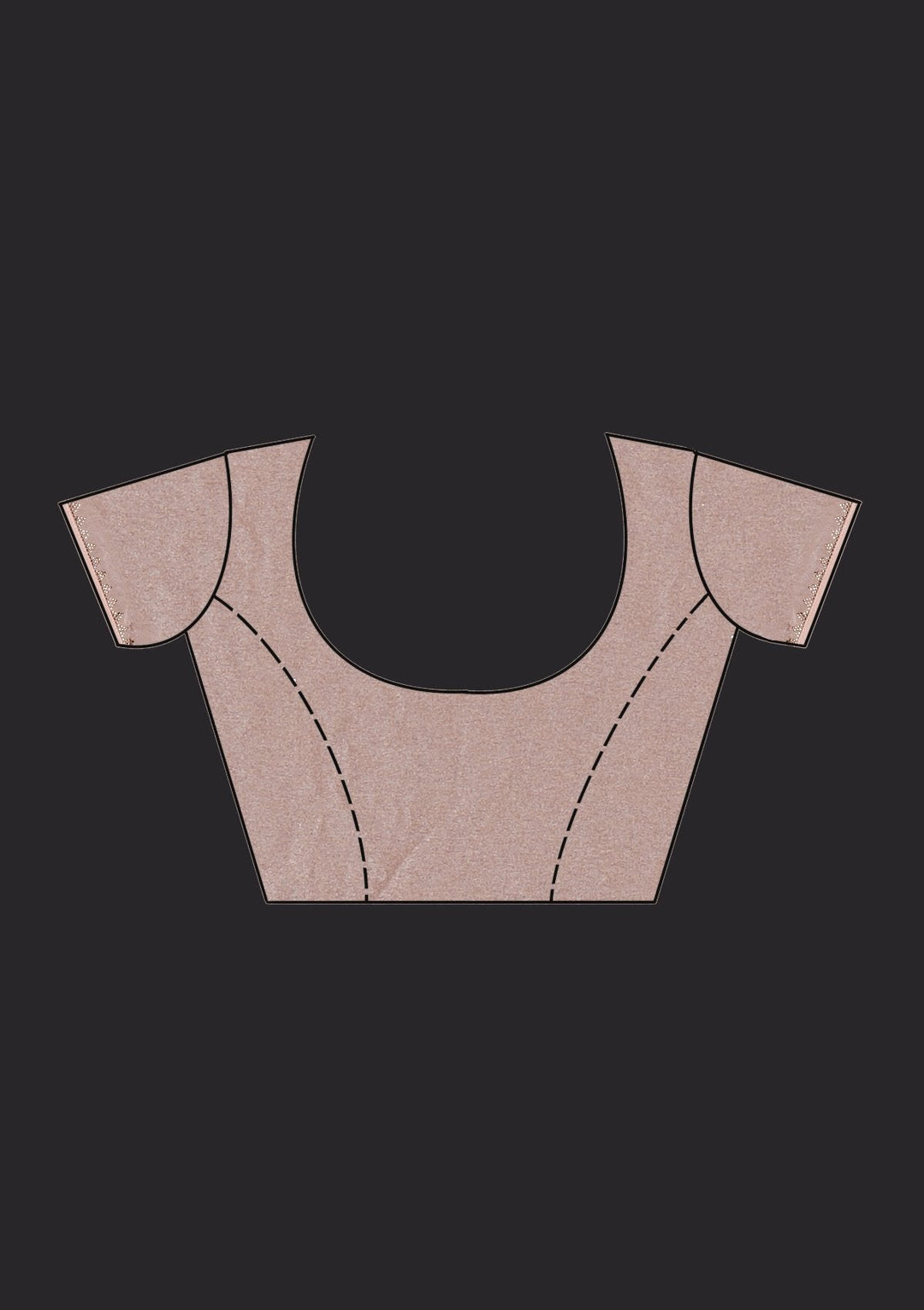 Peach Swarovski Shimmer Designer Saree - Koskii