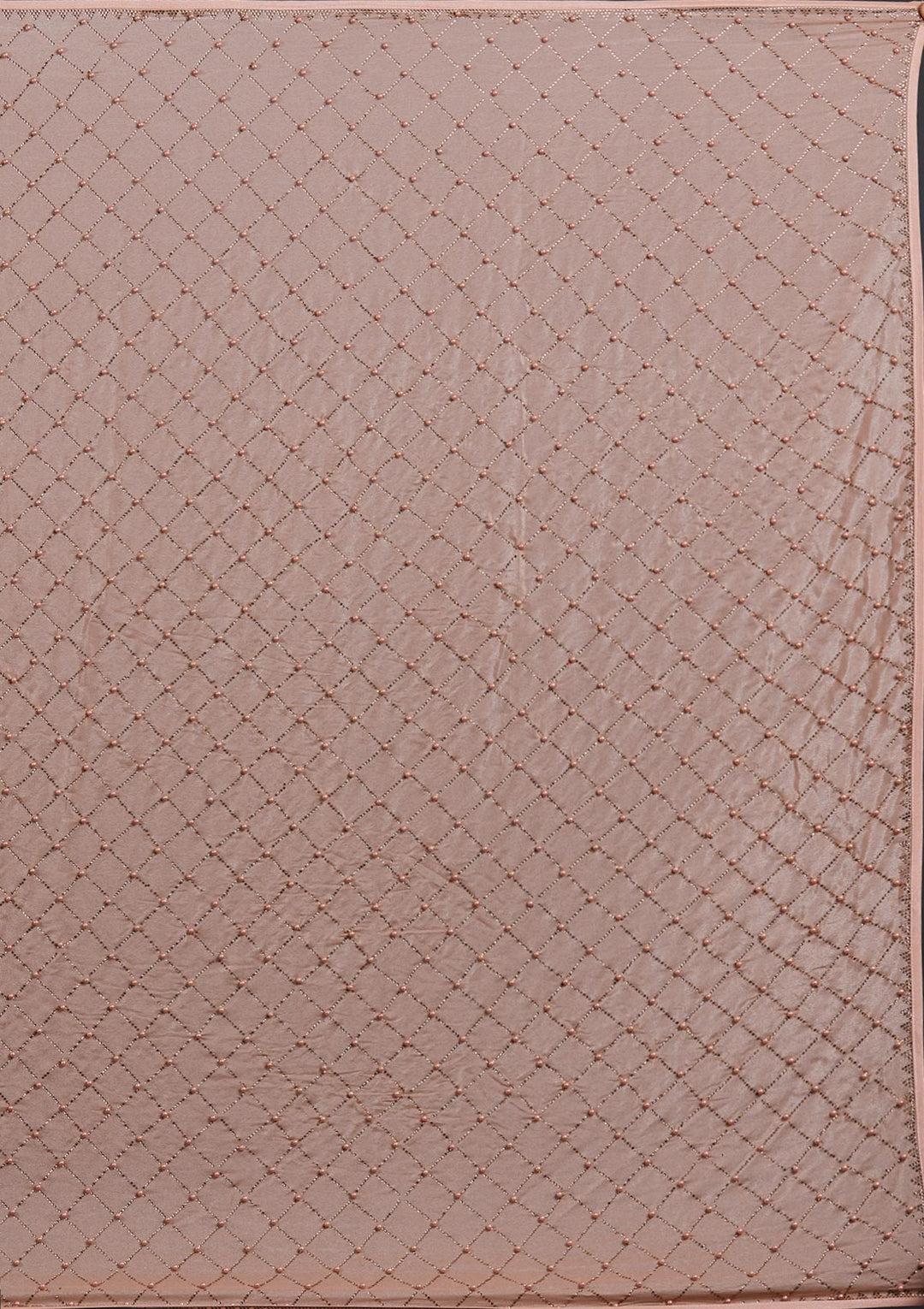 Peach Swarovski Shimmer Designer Saree - Koskii