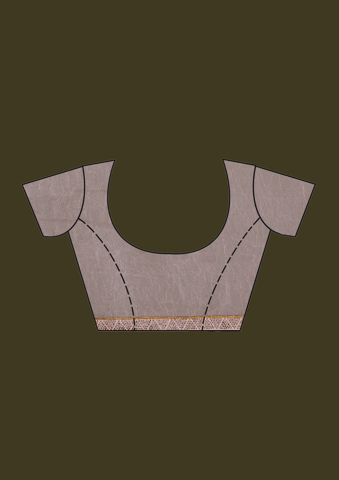 Peach Threadwork Georgette Saree-Koskii