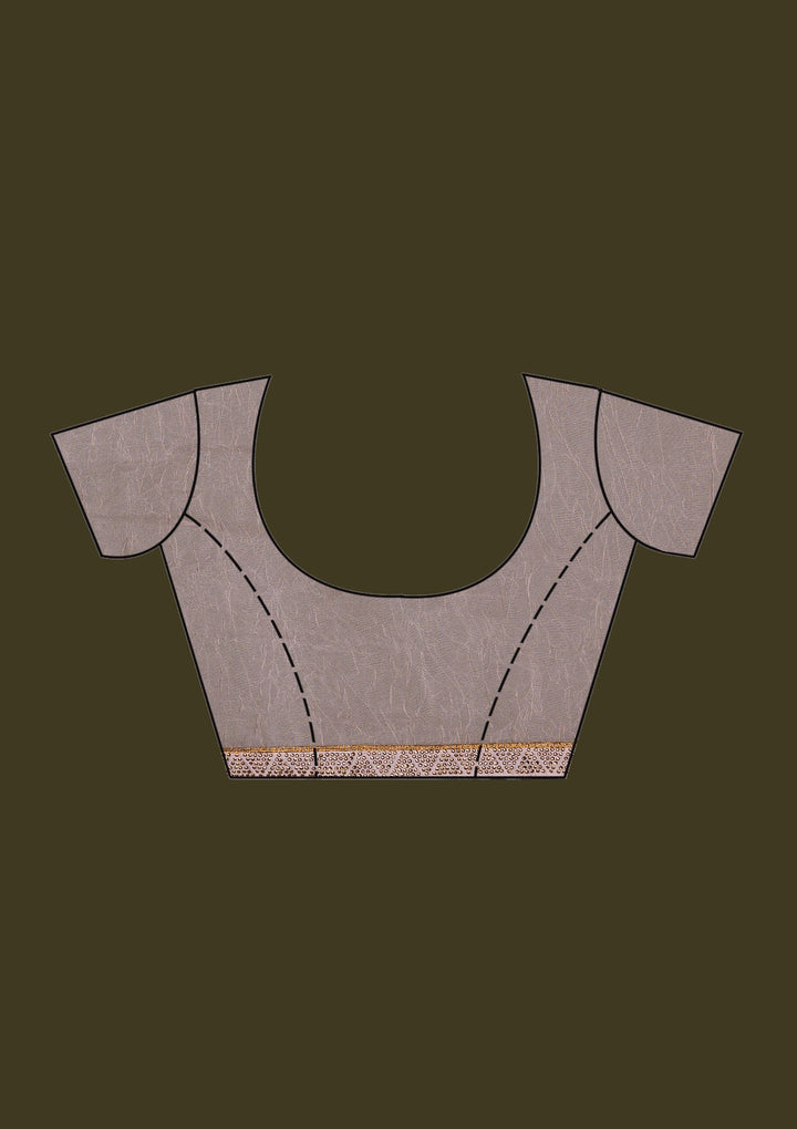 Peach Threadwork Georgette Saree-Koskii