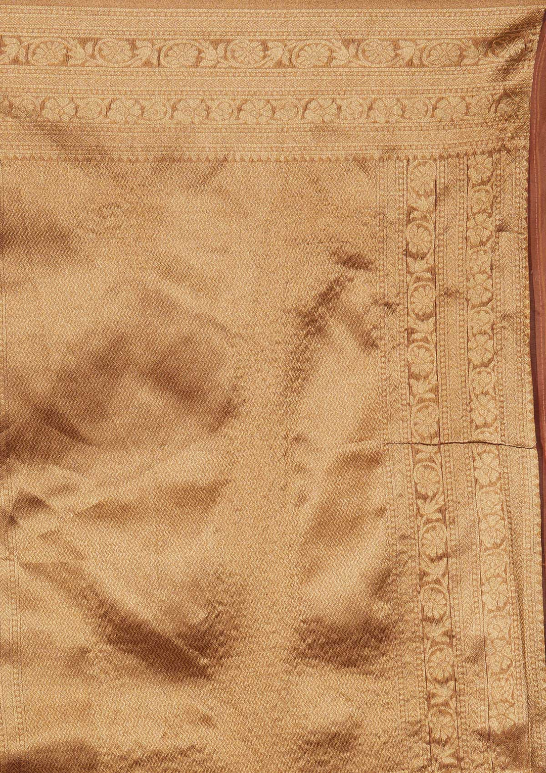 Peach Zariwork Art Silk Designer Saree - Koskii