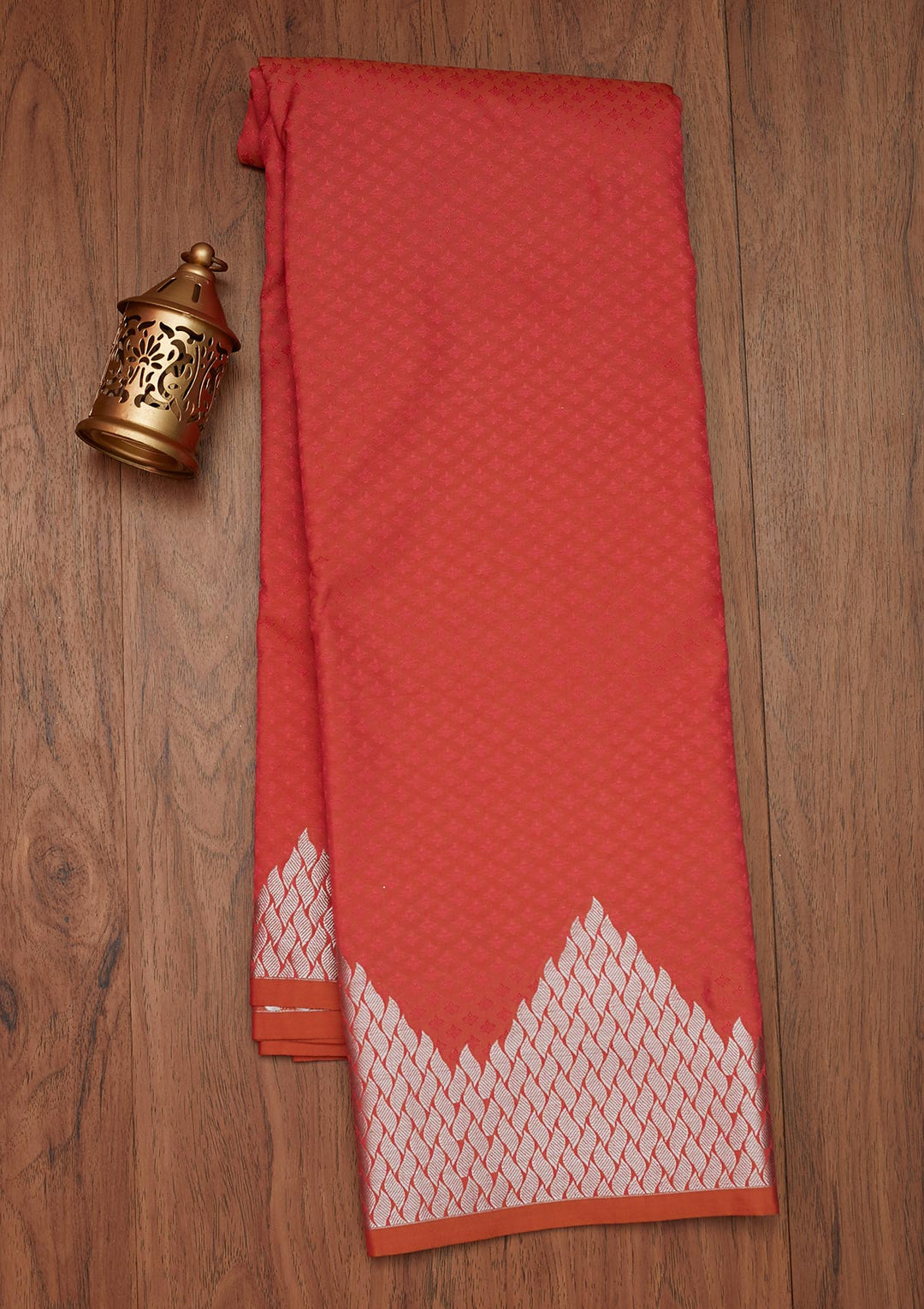 Peach Zariwork Banarasi Saree - Koskii