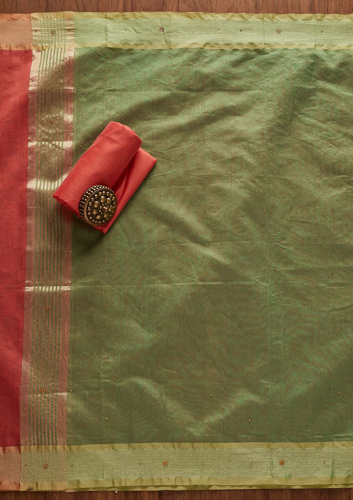 Peach Zariwork Brocade Designer Unstitched Salwar Suit - Koskii