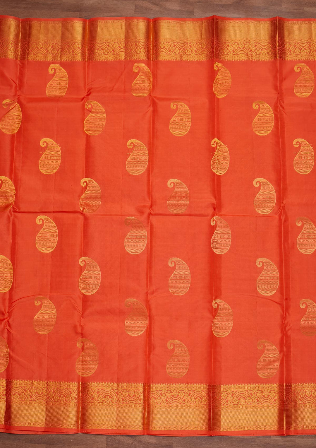 Peach Zariwork Pure Silk Designer Saree - Koskii