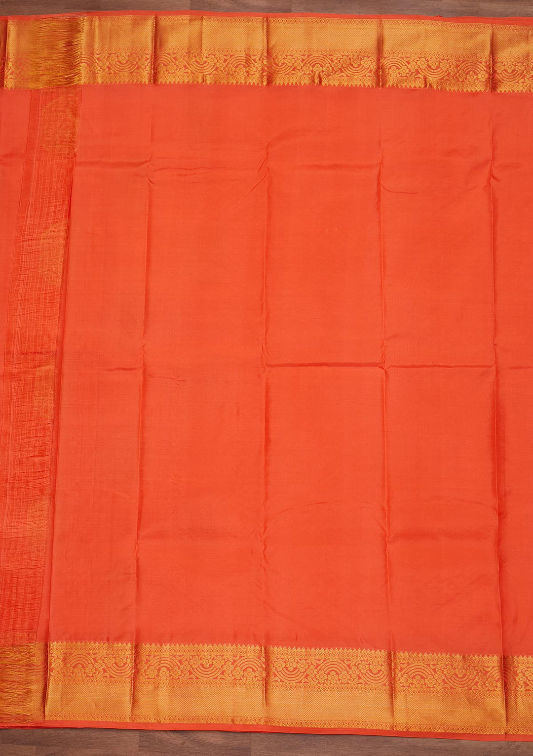 Peach Zariwork Pure Silk Designer Saree - Koskii