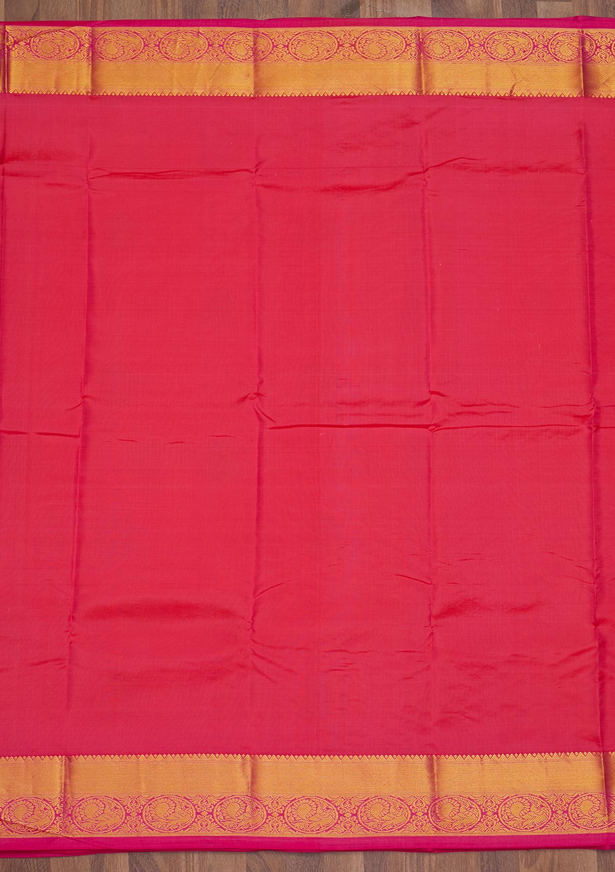 Peach Zariwork Pure Silk Saree-Koskii