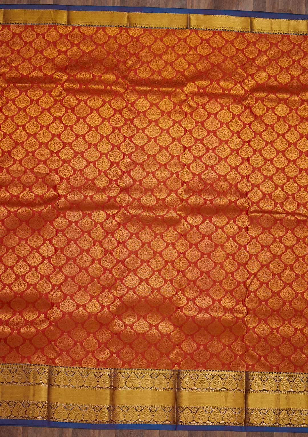 Peach Zariwork Pure Silk Saree-Koskii