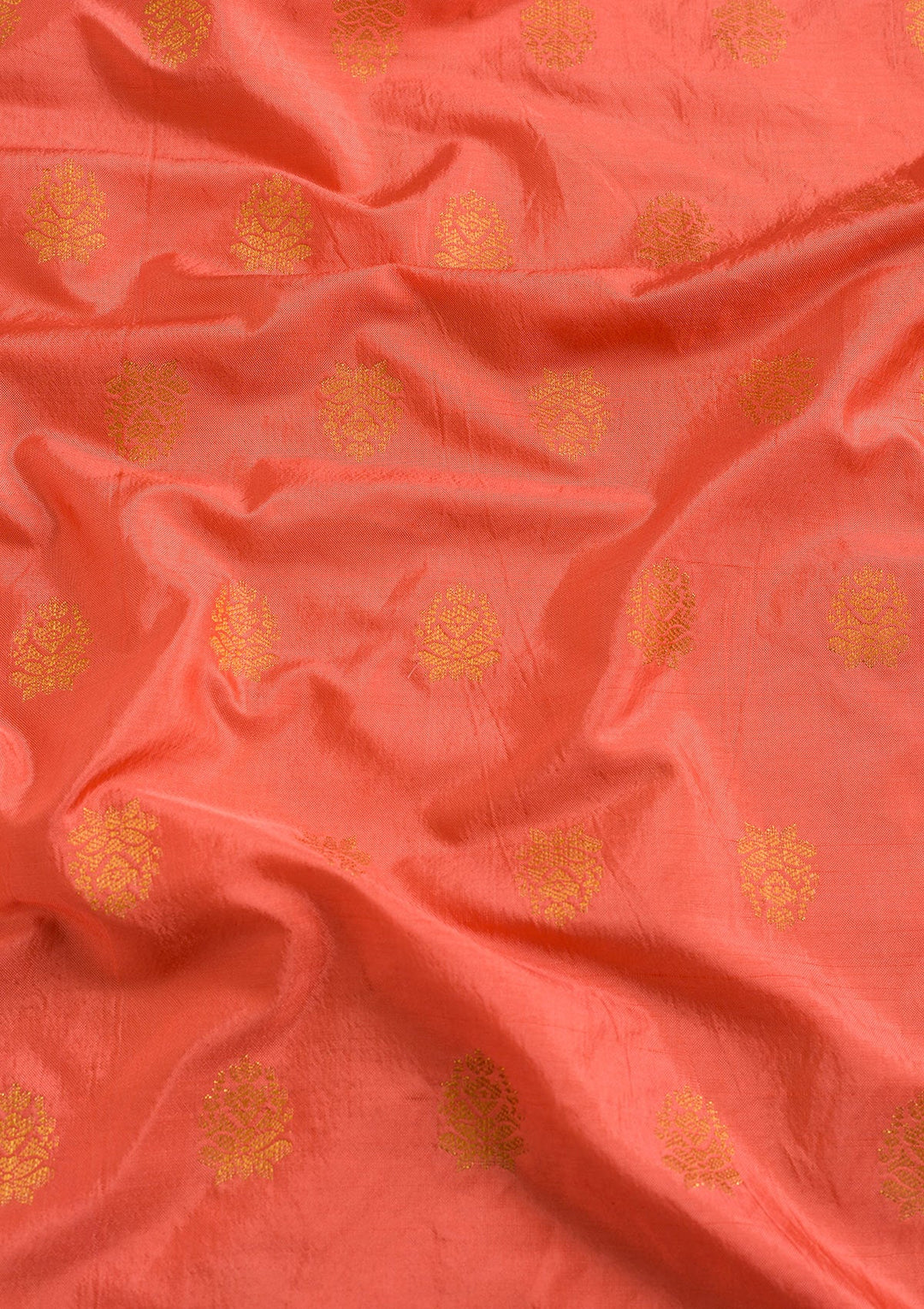 Peach Zariwork Raw Silk Dupatta-Koskii