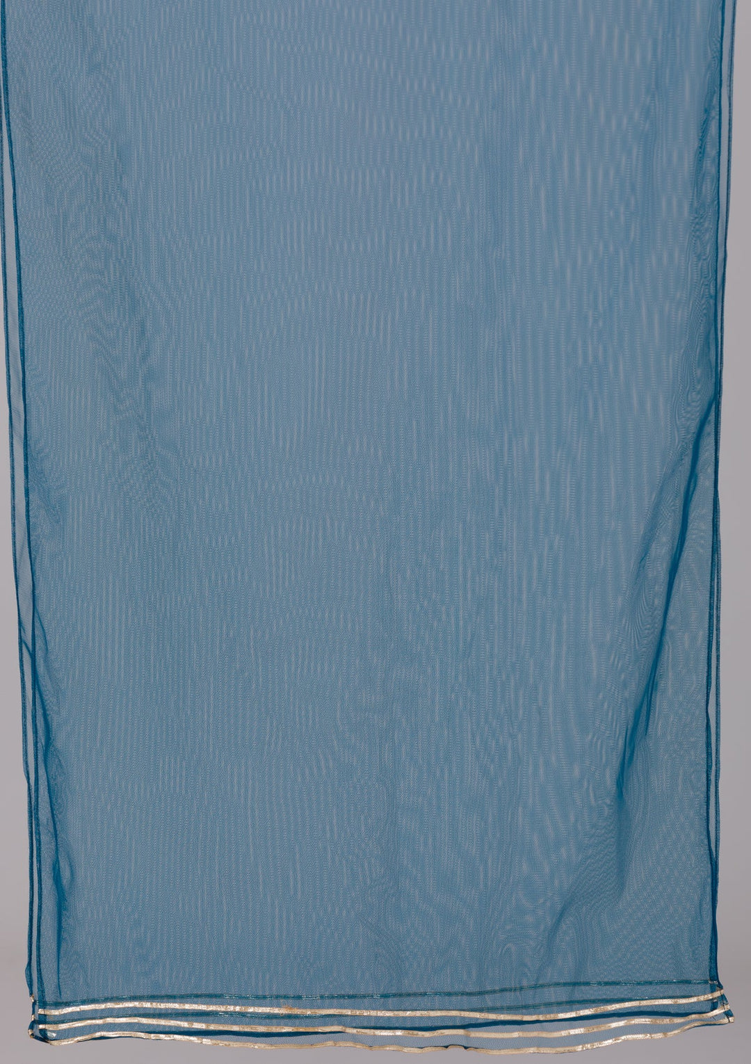 Peacock Blue Sequins Georgette Salwar Suit-Koskii