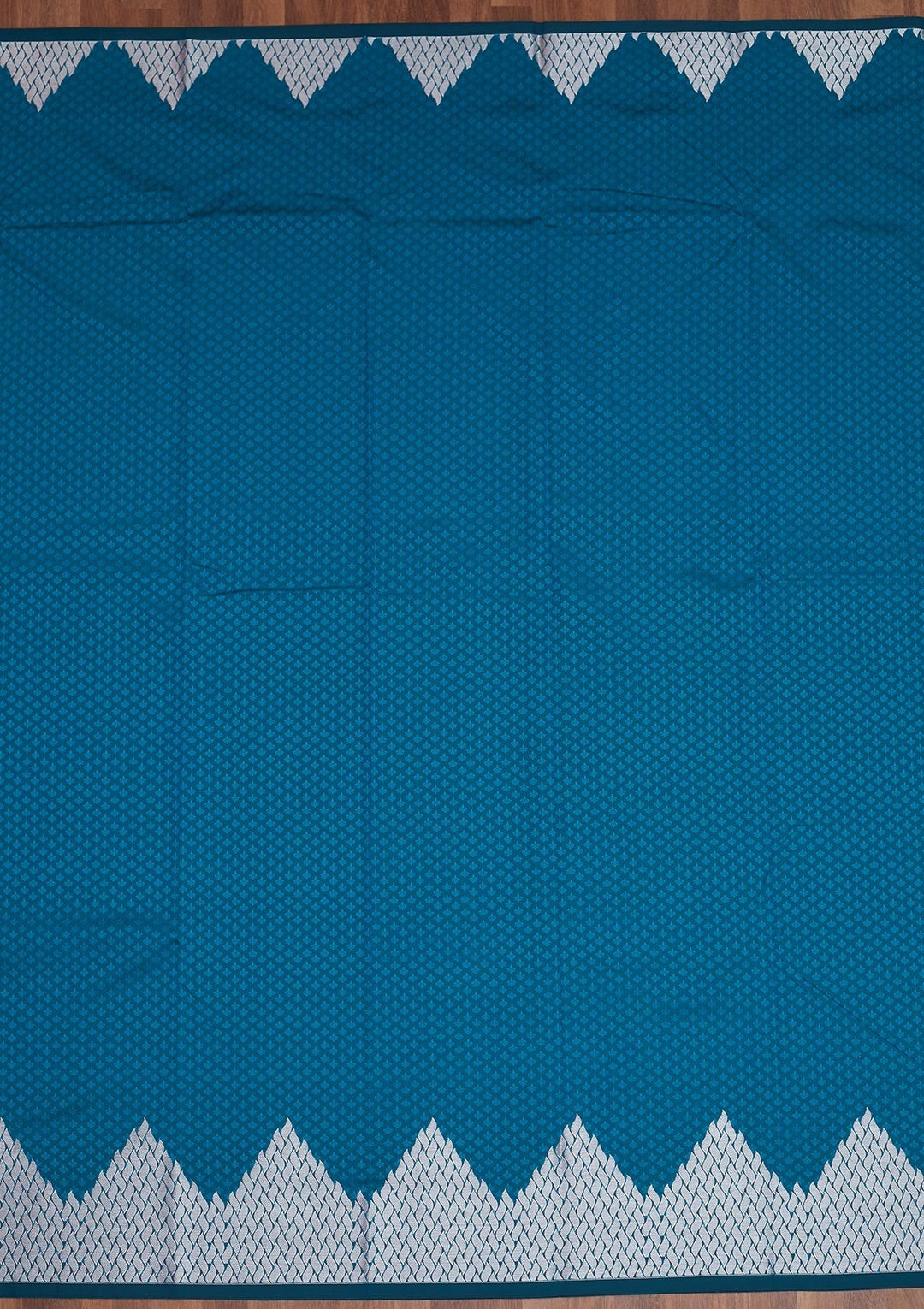 Peacock Blue Zariwork Banarasi Saree - Koskii