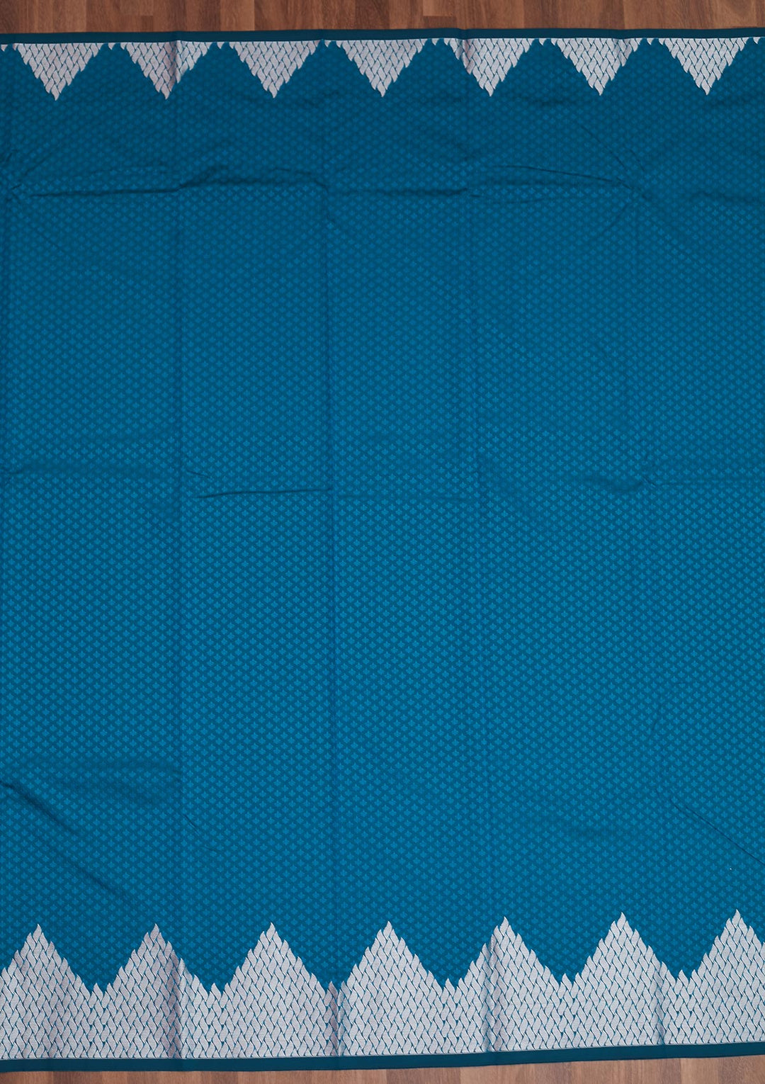 Peacock Blue Zariwork Banarasi Saree - Koskii