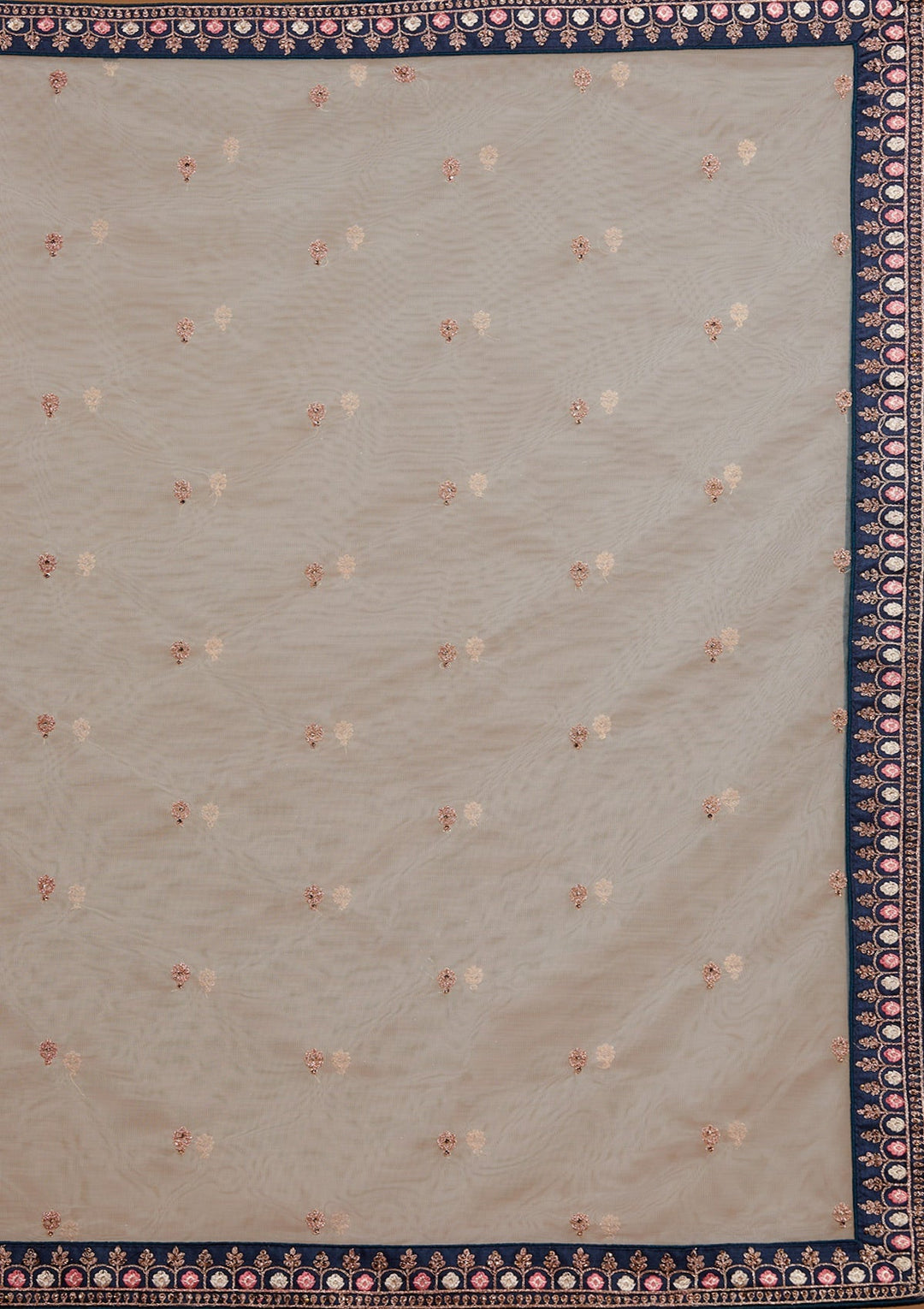 Peacock Blue Zariwork Raw Silk Designer Lehenga-Koskii